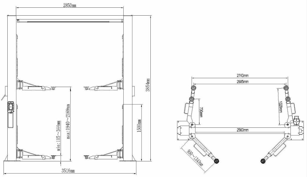 Hoist Car Hoist For sale Car Lift Peak Hoist Australia